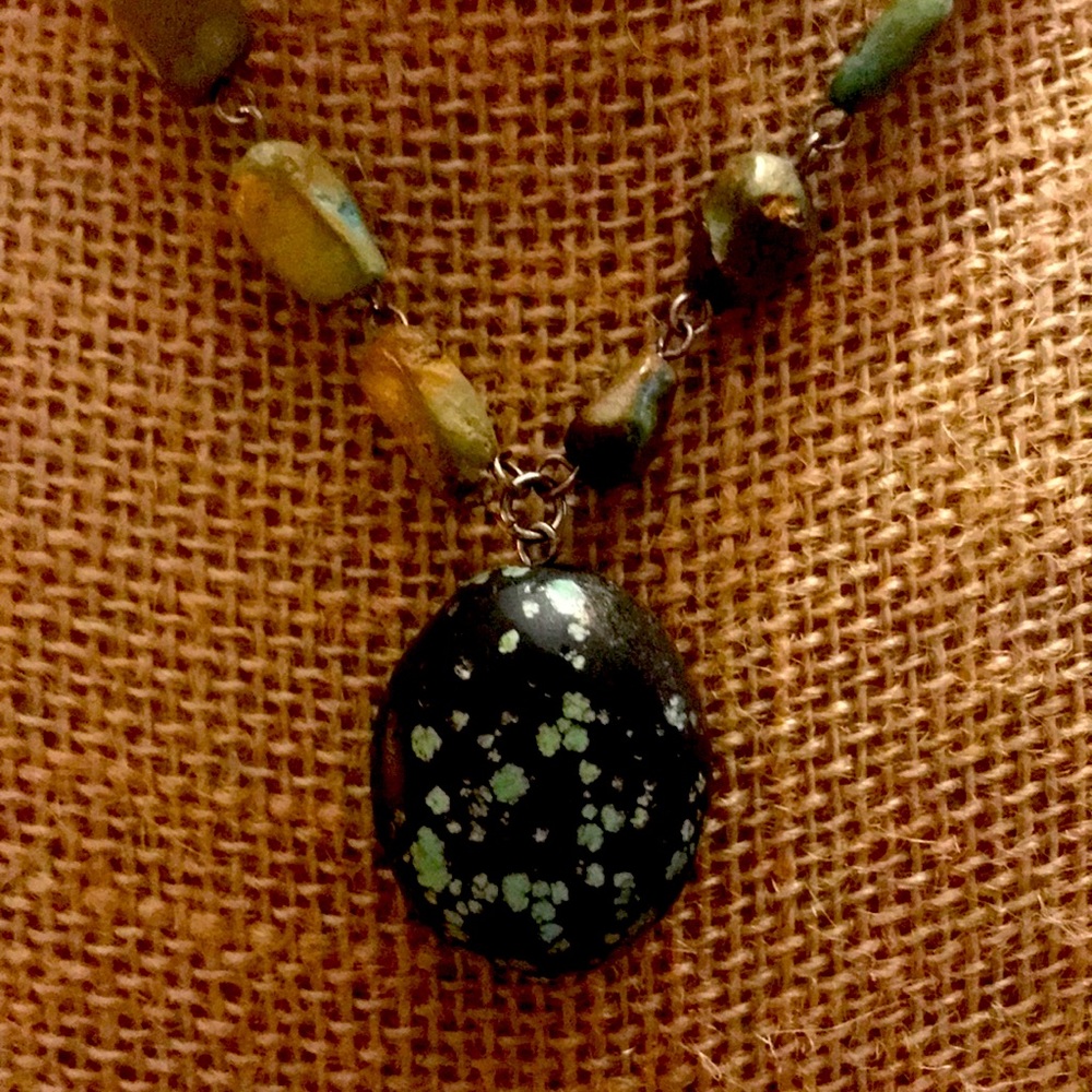Turquoise necklace.